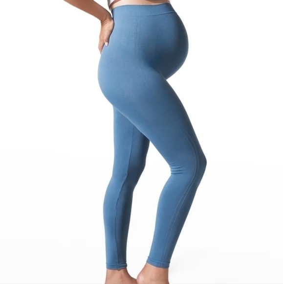 BLANQI Everyday Maternity Belly Support Leggings In Oil Blue Size S - Picture 10 of 13